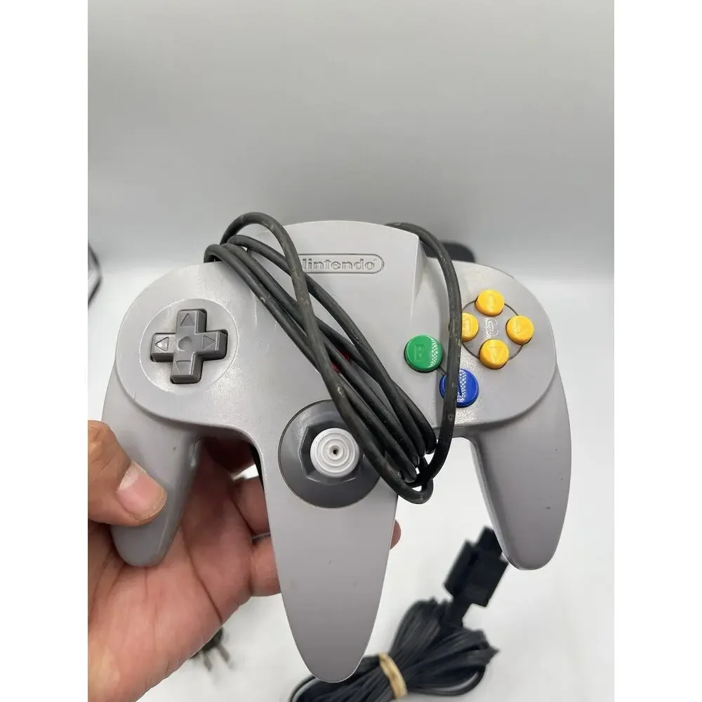 Nintendo 64 N64 Game Console w/ Gray Controller + Cords - TESTED Region Free JP